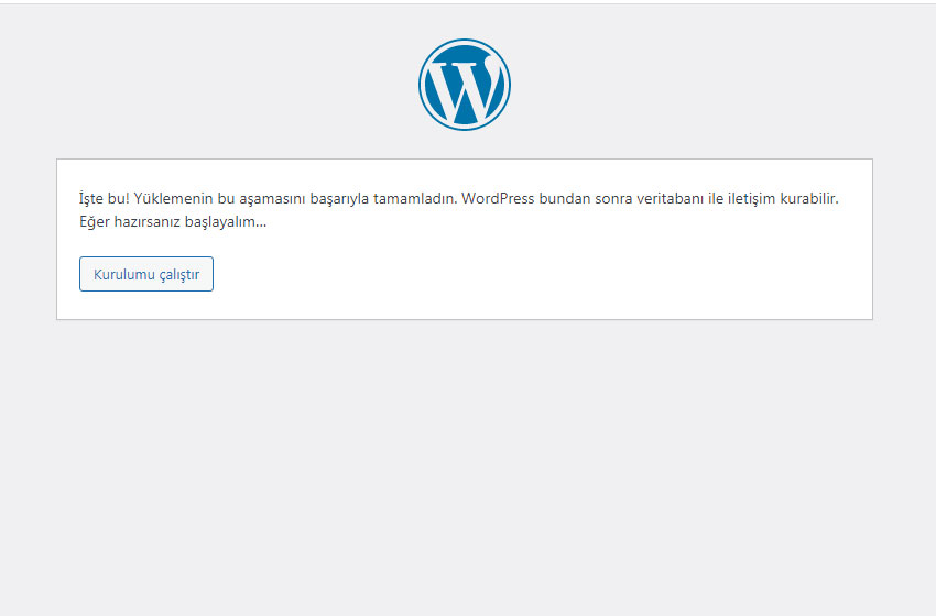 wordpress kurulumu
