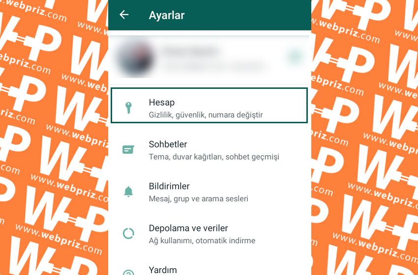 whatsapp hakkımda boş bırakma